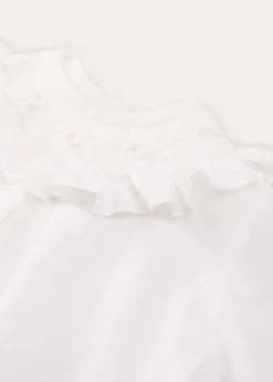 Tops & Bodysuits | Blouses | Pepa London Hand Smocked Collar Long Sleeve Blouse In Baby Pink (0-12mths)