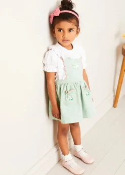 Tops & Blouses | Blouses | Pepa London Hand Smocked Collar Short Sleeve Blouse in White (18mths-6yrs)