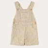 Dungarees & Rompers | Bloomers, Shorts & Trousers | Pepa London Holland Striped Pocket Front Dungarees in Green (18mths-4yrs)
