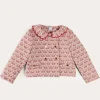 Up To 12 Years | Coats & Jackets | Pepa London Iris Jacquard Statement Collar Jacket in Red (4-12yrs)