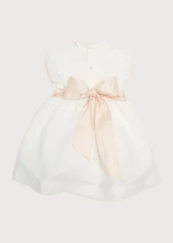 Dresses | Dresses | Pepa London Ivory Hand Smocked Occasion Dress with Pink Details (6mths-10yrs)