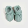 Knitted Booties | Bonnets & Booties | Pepa London Knitted Booties in Green