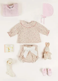 Knitted Booties | Bonnets & Booties | Pepa London Knitted Booties in Pink