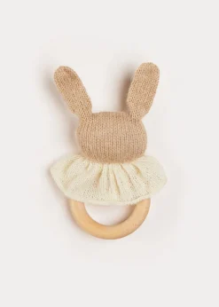 Toys & Books | Gifting | Pepa London Knitted Bunny Teether in Beige