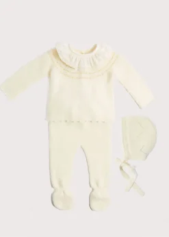 Knitwear & Cardigans | Two-piece Sets | Pepa London Knitted Celebration Set in Off-White (1-12mths)