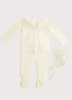 Knitwear & Cardigans | Two-piece Sets | Pepa London Knitted Celebration Set in Off-White (1-12mths)