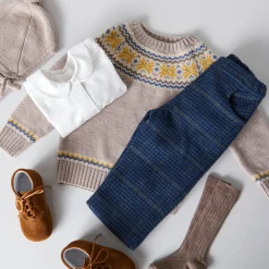 Knitwear & Cardigans | Hats | Pepa London Knitted Merino Wool Winter Bonnet in Oatmeal (S-L)
