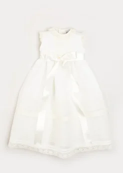 Dresses | Dresses | Pepa London Lace Trim Fine Pleated Gown in Ivory (6-12mths)
