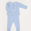 Knitwear & Cardigans | Baby Grows | Pepa London Lace Trim Knitted Set in Blue (1-12mths)