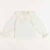 Tops & Blouses | Tops & Bodysuits | Pepa London Lace Trim Petal Collar Top in Cream (3-10yrs)
