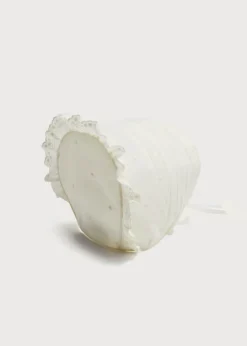 Bonnets & Booties | Bonnets & Booties | Pepa London Lace Trim Satin Bow Bonnet in Ivory (3mths-2yrs)