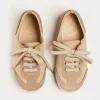 Lace Ups | Lace Ups & Boat Shoes | Pepa London Lace Up Plimsolls in Taupe (24-35EU)