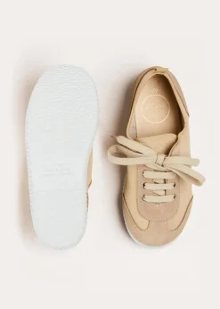 Lace Ups | Lace Ups & Boat Shoes | Pepa London Lace Up Plimsolls in Taupe (24-35EU)