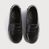 School Shoes | Boat Shoes & Loafers | Pepa London Leather Black Moccasins (26-32EU)