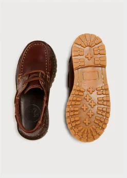 Boat Shoes & Loafers | Loafers | Pepa London Leather Boat Shoes in Tan (26-34EU)