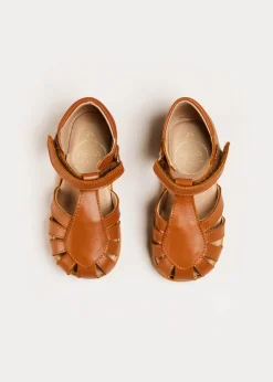Sandals | Sandals | Pepa London Leather Fishermans Sandals in Brown (21-27EU)