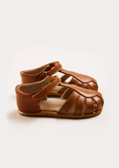 Sandals | Sandals | Pepa London Leather Fishermans Sandals in Brown (21-27EU)