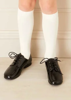 School Shoes | Shoes | Pepa London Leather Lace-Up Black Shoes (25-33EU)
