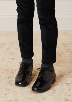 School Shoes | Shoes | Pepa London Leather Lace-Up Black Shoes (25-33EU)