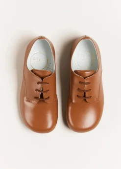 Lace Ups | Lace Ups & Boat Shoes | Pepa London Leather Lace-Up Shoes in Brown (20-34EU)