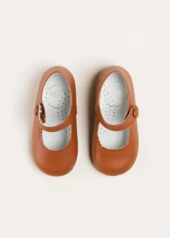 Mary Jane Shoes | Mary Janes | Pepa London Leather Mary Jane Baby Shoes in Brown (20-26EU)