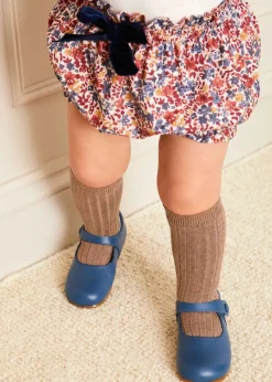 Mary Jane Shoes | Mary Janes | Pepa London Leather Mary Jane Baby Shoes in French Blue (20-26EU)