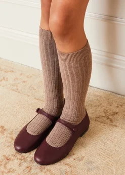 Mary Jane Shoes | Mary Janes | Pepa London Leather Mary Jane Shoes in Burgundy (24-34EU)