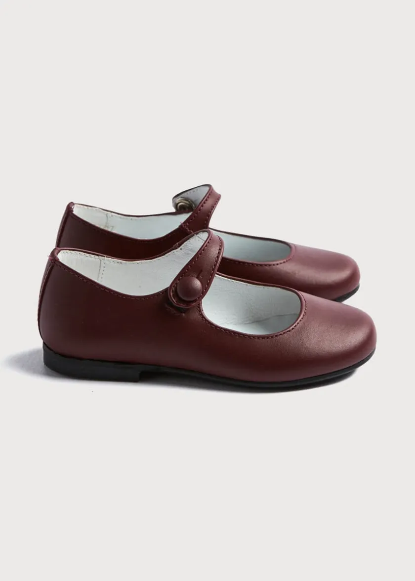 Mary Jane Shoes | Mary Janes | Pepa London Leather Mary Jane Shoes in Burgundy (24-34EU)