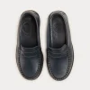 School Shoes | Boat Shoes & Loafers | Pepa London Leather Moccasins In Navy (25-34EU)