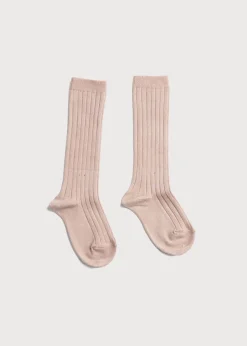 Socks & Tights | Socks & Tights | Pepa London Light Pink Ribbed Knee-High Socks (3mths-10yrs)