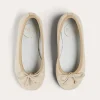 Ballerinas | Ballerina Shoes | Pepa London Linen Ballerina Shoes in Ivory (24-36EU)