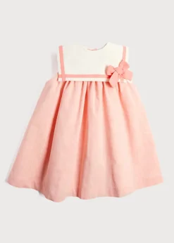 Dresses | Dresses | Pepa London Linen Blend Trapeze Dress in Peach Orange (12mths-10yrs)