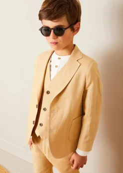 Shorts & Trousers | Pepa London Linen Suit Trousers in Beige (4-10yrs)