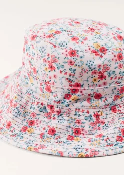 Swimwear | Swimwear | Pepa London Louisa Floral Beach Hat in Pink (S-M)