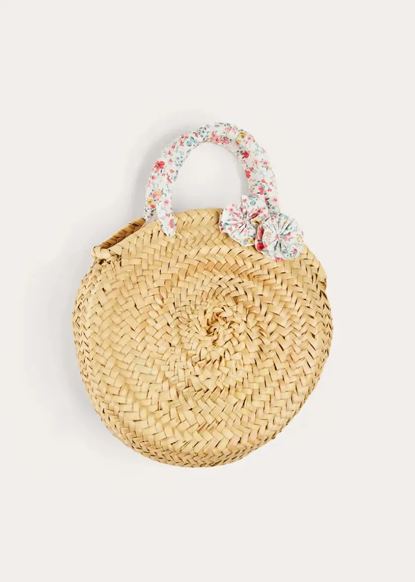 Swimwear | Swimwear | Pepa London Louisa Floral Detail Raffia Bag in Coral