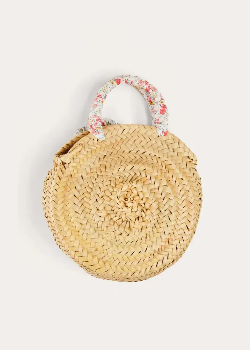 Swimwear | Swimwear | Pepa London Louisa Floral Detail Raffia Bag in Coral