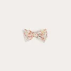Hair Accessories | Hair Accessories | Pepa London Mabel Floral Small Bow Hair Clip in Coral
