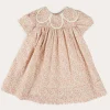 Dresses | Dresses | Pepa London Mabel Floral Statement Collar Short Sleeve Dress in Coral (12mths-10yrs)