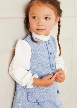 Tops & Blouses | Tops & Bodysuits | Pepa London Mao Collar Romantic Blouse in White (18mths-10yrs)