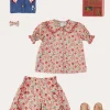 Lookbooks | Pepa London Margot Floral Short Sleeve Blouse in Red Made with Liberty Fabric (18m-12yrs) | Margot Floral Shorts in Red Made with Liberty Fabric (18m-12yrs) | Statement Collar Floral Embroidery Cardigan in Navy (2-10yrs) | Metallic Strappy Leather Sandals in Gold (24-35EU) | Margot Floral Small Bow Clip in Red Made with Liberty Fabric | The Beauty & The Beast Book