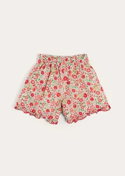 Up To 12 Years | Skirts & Shorts | Pepa London Margot Floral Shorts in Red Made with Liberty Fabric (18m-12yrs)