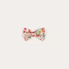 Hair Accessories | Hair Accessories | Pepa London Margot Floral Small Bow Clip in Red Made with Liberty Fabric