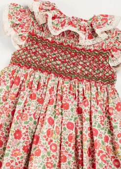 Dresses | Dresses | Pepa London Margot Hand-Smocked Dress in Red Made with Liberty Fabric (12m-6yrs)