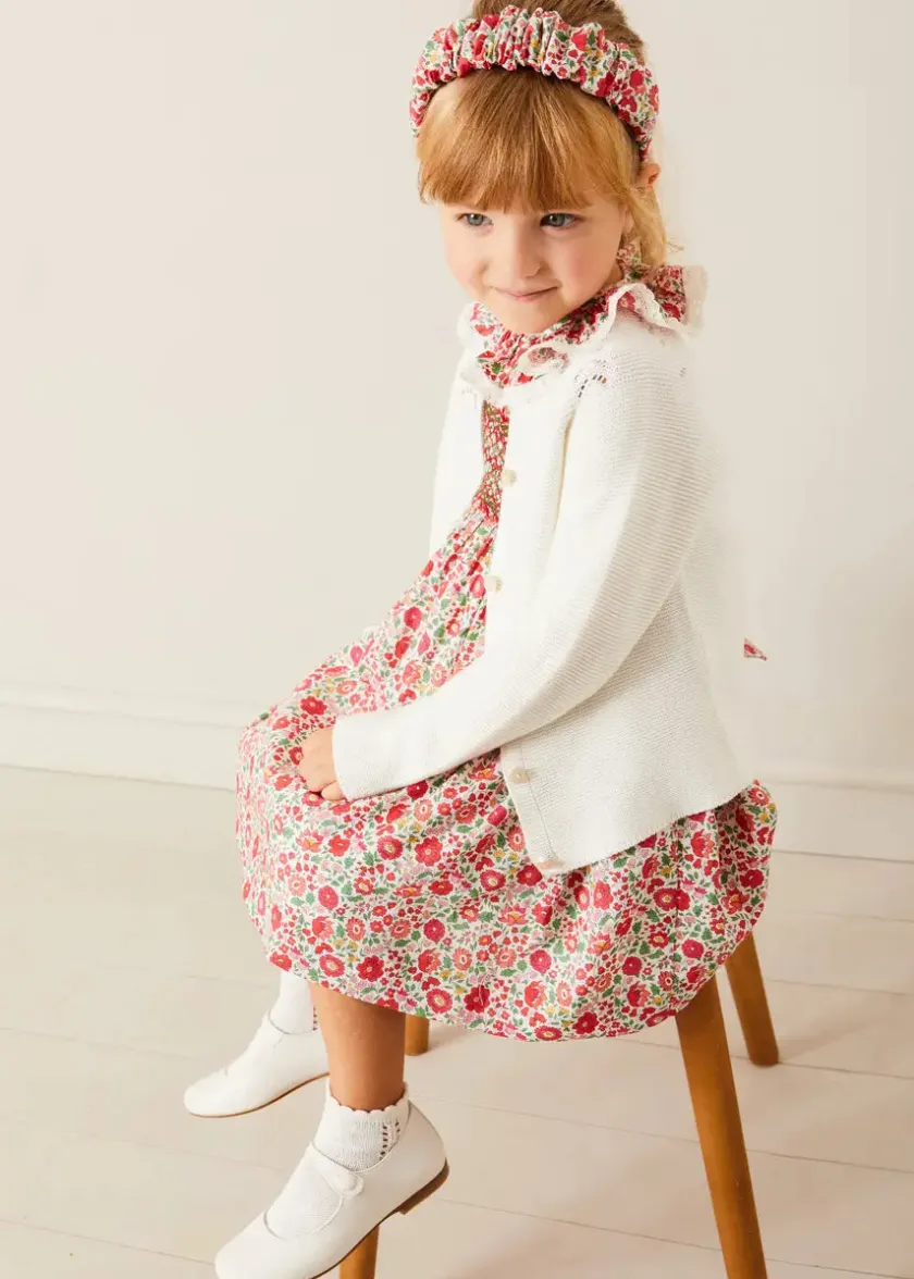 Dresses | Dresses | Pepa London Margot Hand-Smocked Dress in Red Made with Liberty Fabric (12m-6yrs)