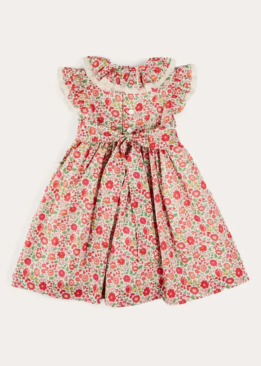 Dresses | Dresses | Pepa London Margot Hand-Smocked Dress in Red Made with Liberty Fabric (12m-6yrs)