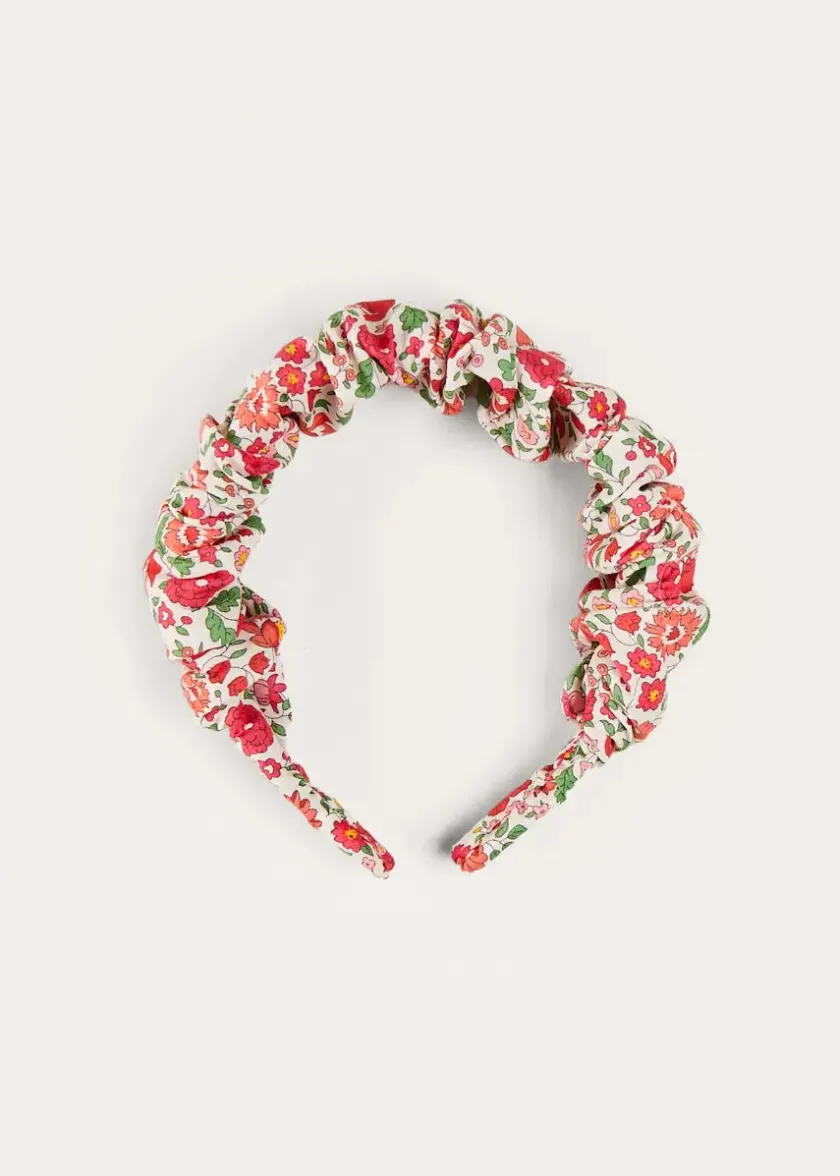 Hair Accessories | Hair Accessories | Pepa London Margot Liberty Floral Scrunchie Hairband in Red