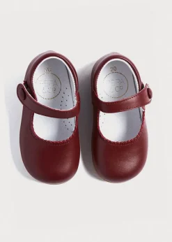 Mary Jane Shoes | Mary Janes | Pepa London Mary Jane Baby Shoes in Burgundy (20-24EU)