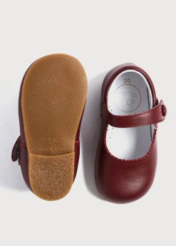 Mary Jane Shoes | Mary Janes | Pepa London Mary Jane Baby Shoes in Burgundy (20-24EU)