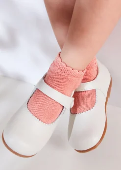 Mary Jane Shoes | Mary Janes | Pepa London Mary Jane Leather Baby Shoes in Ivory (20-24EU)