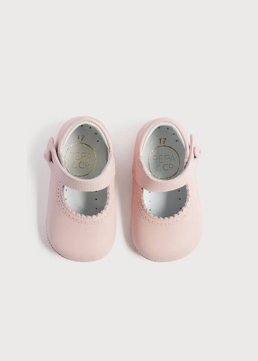 Mary Jane Shoes | Mary Janes | Pepa London Mary Jane Pram Shoes in Pink (17-20EU)